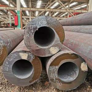 Tubo de Acero al Carbono sin Costura de 406 mm de Diámetro Exterior 45 #   Tubería Estructural de Sección Redonda Laminada en Caliente de Grado Industrial y Pared Gruesa - Product Image 1