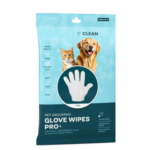 Gants de nettoyage pour chiens personnalisés nettoyage facile <span class=keywords><strong>lingettes</strong></span> pour animaux de compagnie pour <span class=keywords><strong>chien</strong></span> chat toilettage gants pour tissus humides - Product Image 1