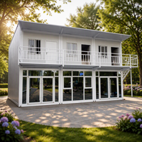 Maison conteneur mobile pliable avec décoration, design moderne respirant pour usage en villa ou bureau, montage et démontage faciles