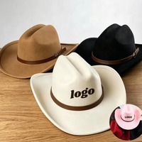 Hebillas de Cinturón Personalizadas con Logotipo, de Lana de Lujo para Hombre, Estilo Western, Unisex, Texas, Ranger, Compra al por Mayor, Fabricante de Sombreros Fedora de Vaquero