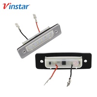 Vinstar Lampu Pelat Nomor LED Putih E-mark Restyling Pasar Kualitas Baik untuk BMW M1 Z1 E12 E23 E30 E12 E26 E28