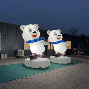 Modèle gonflable publicitaire TianYi Tech, mascotte gonflable lumineuse en forme de petit ours blanc pour événements de patinage - Product Image 3
