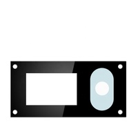 Serrure intelligente à empreintes digitales solaire, résistante au feu et à l'eau JR JR0025 pour portes en verre (épaisseur 0,3-19 mm)