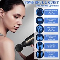 Mini Pistolet de Massage Sans Fil, Poignée Sport, Électrique, Percussion Profonde, Vibration pour Muscles du Corps