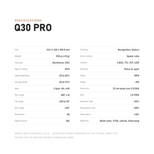 INYYO Q30pro Drone avec caméra gimbal à zoom optique 30X, vision nocturne Starlight, charge utile UAV J30J, anti-EMI, patrouille panoramique 360° - Product Image 6