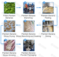 China Leveranciers Automatische Bananenmeel Productielijn Natuurlijke Groene Weegbree Poeder Productielijn Voor Verkoop