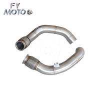 Tuyau de descente M PERFORMANCE en acier inoxydable pour moteur BMW M5 F90 M8 F91/F92/F93 2017-2021 S63 SS304