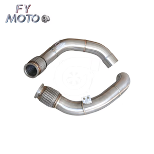 Tubo de bajada M PERFORMANCE de acero inoxidable compatible con motor <span class=keywords><strong>BMW</strong></span> M5 F90 <span class=keywords><strong>M8</strong></span> F91/F92/F93 2017-2021 S63 SS304 - Product Image 3