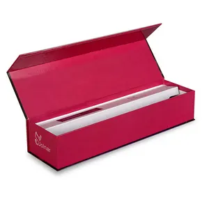 Custom Logo Printed Hair Curling Straighteners Boxes Magnetic Flat Iron Packaging Gift Box