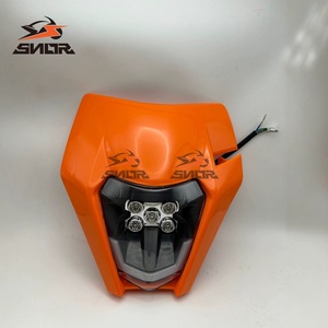 Ensemble de phares avant tout-terrain SNOR pour moto KTM 2017, phare LED modifié, cache de phare - Product Image 2