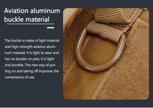 Harness Anjing Taktis Hitam yang Dapat Disesuaikan, Tahan Lama, untuk Anjing Kecil, Pola Solid, Bahan Nylon Berlapis, Fitur Dekorasi Pita, untuk Berjalan dan Latihan - Product Image 4