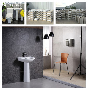 BESTME En Céramique armoire De Toilette lavabo Bassin - Product Image 6