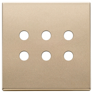 3Mx6 BS Round Satin Gold <b>Plate</b> 9.5 In Length 1.4 In Height Wall <b>Switch</b> Cover - Product Image 1