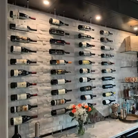 Usine vin câble métal flottant cuisine accessoires armoire à vin étagère présentoir pour la maison Bar vin stockage
