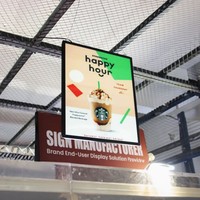 Caja de luz de menú LED ultrafina al por mayor con precio de fábrica póster de lámpara de impresión de doble cara/una cara
