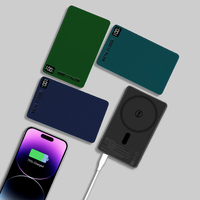 Batterie externe magnétique portable en alliage d'aluminium 10000 mAh, charge rapide sans fil 35W de haute qualité, compatible iPhone, entrée Type-C