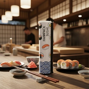 Caja Cilíndrica de Papel Kraft Reciclado de Grado Alimenticio de Alta Gama Personalizada con Diseño Ranurado para Empaque de Pasteles y Sushi, Biodegradable - Product Image 3