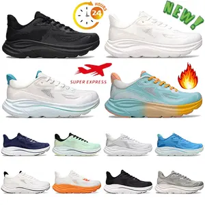 Zapatos Deportivos Clifton 10 Casual <span class=keywords><strong>Bondi</strong></span> 2 Cliftons 2025, Color Harbor Mist, Negro, Blanco, Carbono <span class=keywords><strong>X</strong></span> 2, Diseño Free People - Product Image 1