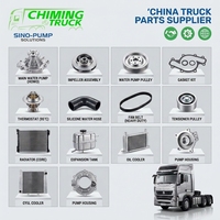 مضخة مياه المحرك لشاحنات CHIMING TRUCK SINOTRUK HOWO Sitrak - مجموعة كاملة من قطع غيار نظام التبريد لـ Weichai Dongfeng FAW