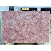Lampe de table en marbre Calacatta Viola, lampe décorative en pierre naturelle pour la maison, dalle d'onyx rose assortie pour mur