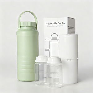 Toptan taşınabilir 22oz büyük kapasiteli seyahat meme süt soğutucu Chiller depolama 2 paket bebek şişeleri ile - Product Image 5