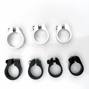 Seatpost <b>Clamp</b> 27.2 31.8 34.9mm Aluminum Mountain Bike Lockout <b>Clamp</b> Black Silver Gray Universal - Product Image 1