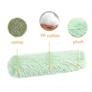 Jouet pour chat en peluche |   Coussin en peluche à l'herbe à chat pour chatons, idéal pour les jeux interactifs et les câlins, jouet à mâcher pour soulager le stress et pour chats d'intérieur - Product Image 3