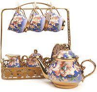 Service à thé Vintage 15 pièces, verres à café et soucoupes, service à thé, Vintage, offre spéciale, livraison gratuite