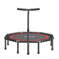 Trampoline rebondissant octogonal de 50 pouces, barre de guidon réglable en T, rebondisseur d'exercice pour adultes, entraînement intérieur/extérieur