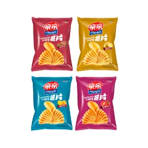 QINQIN OEM Fabricante Produzir Batata Chips Sofado Snack Crisps Com Vários Sabores Personalizado Food Snacks