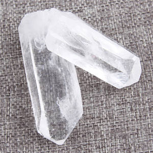 Novedad, minerales en bruto, puntos de cristal crudo natural, espécimen de cuarzo transparente blanco para la curación de Reiki - Product Image 2