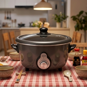 Wholesale Kitchen 3/4/6 L Multipurpose Cookers Hot Pot New Design Round Multi Cooker for Home Use Multipurpose Hot Pot for - Product Image 5