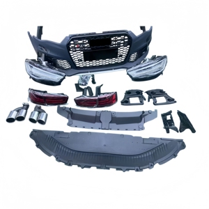 Kit carrosserie complet avant et arrière de style <span class=keywords><strong>RS6</strong></span> en plastique ABS de haute qualité, pièces de mise à niveau facelift pour <span class=keywords><strong>Audi</strong></span> A6 S6, auto-adhésif - Product Image 4