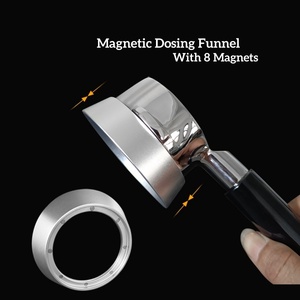 Kingze Barista Tools Entonnoir de dosage d'espresso 51mm 54mm 58mm Anneau de dosage de <span class=keywords><strong>café</strong></span> magnétique en aluminium - Product Image 3