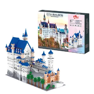 Brand New Architecture DIY 3D Model Diamond Bricks Toys Mini Swan Stone Castle Building Blocks Children Gift Dropshipping