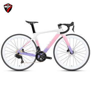 Vélo de route en <span class=keywords><strong>fibre</strong></span> de carbone intégrale T10pro -2rd, <span class=keywords><strong>le</strong></span> <span class=keywords><strong>moins</strong></span> <span class=keywords><strong>cher</strong></span> de l'usine, 24 vitesses, frein à disque hydraulique, sans fil, roue en carbone 700c - Product Image 1