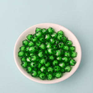 ลูกปัดทรงลูกบาศก์500กรัม/ถุงลูกปัดคริสตัล3D 10มม. ลูกปัดอะคริลิคใสสำหรับสร้อยข้อมือสร้อยคองานฝีมือเครื่องประดับทำ - Product Image 2