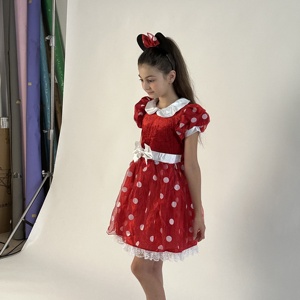 Costume <span class=keywords><strong>da</strong></span> principessa di media lunghezza con accessori per capelli 2024 europa e Stati Uniti nuovo abito <span class=keywords><strong>da</strong></span> <span class=keywords><strong>Minnie</strong></span> - Product Image 3