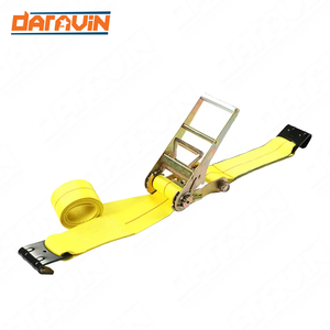 LC 5400lbs 100Mm/4Inch 30ft Hàng Hóa Lashing Ratchet Tời Dây Đeo Với Móc Phẳng Hiệu Suất Dài Cuộc Sống Polyester Webbing Tie Xuống - Product Image 2