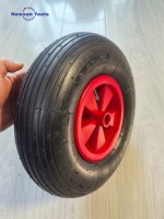 Pneu et roue pneumatiques gonflables de 13 pouces 3.50-6 pour brouette, chariot à main, remorque de jardin et chariot de transport