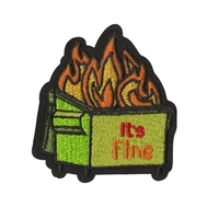 Patchs brodés personnalisés à motifs de dessins animés originaux, certifiés CE, avec texte humoristique et animaux, badges thermocollants pour tenues quotidiennes et ornements artisanaux