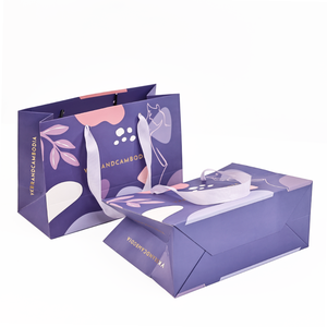 Bolsa de papel con asa de lujo personalizada, venta al por mayor, regalo de compras, bolsas para pequeñas empresas, tienda minorista para ropa, bolsa de papel artística con cinta - Product Image 6