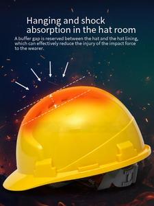 <span class=keywords><strong>Casco</strong></span> de Seguridad Ligero con Logotipo Personalizado para Ingenieros, Gorra de Trabajo de Construcción, Naranja, Amarillo, <span class=keywords><strong>Azul</strong></span>, Blanco, Rojo, Modelo V, <span class=keywords><strong>Casco</strong></span> de Seguridad ABS - Product Image 4