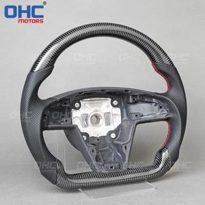 พวงมาลัยเหมาะสำหรับ <span class=keywords><strong>Tesla</strong></span> รุ่น <span class=keywords><strong>S</strong></span> 2021 <span class=keywords><strong>2022</strong></span> Yoke Plaid Leather รุ่น <span class=keywords><strong>S</strong></span> พวงมาลัยคาร์บอนไฟเบอร์ ohc มอเตอร์ - Product Image 5