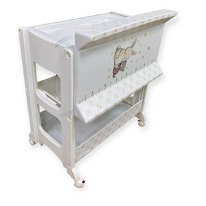 Practical Heavy Duty Infant Diaper Changing <b>Table</b> with Integrated <b>Bath</b> Unit and Soft Padding for Newborn Daily Diaper - Product Image 3