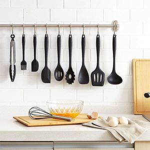 Kitchen Appliances Accessories Cookware Sets Cooking <b>Tool</b> <b>Silicone</b> Kitchen Utensils Set With Wooden Handle for Cooking - Product Image 5