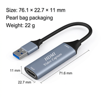 Carte de capture vidéo HDMI vers USB2.0 4K 1080P pour le streaming, compatible avec iPad, Mac OS, Windows, Quest 3, OBS, PS, Switch, Xbox, caméra