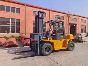 מלגזה חדשה <span class=keywords><strong>6</strong></span> טון דיזל 4X4 צמיגים מלאים תורן חד-שלבי כושר הרמה גבוה יכולת שטח לעבודות בנייה, כרייה וחקלאות - Product Image 3