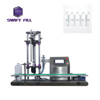 Machine de remplissage anti-mousse en acier inoxydable 304, système de remplissage à tête unique avec convoyeur de qualité alimentaire pour eau et boissons
