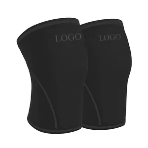 Ukuran Logo Kustom Angkat Besi Kompresi Angkat Besi Lengan Lutut Neoprene 7MM